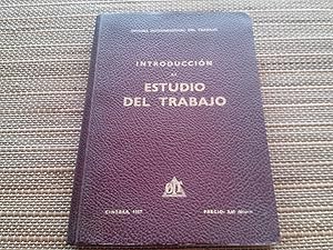 Seller image for Introduccin al estudio del trabajo. for sale by Librera "Franz Kafka" Mxico.