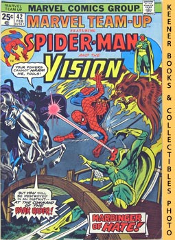 Bild des Verkufers fr Marvel Team-Up Featuring Spider - Man And The Vision: Visions Of Hate! - Vol. 1 No. 42, February 1976 zum Verkauf von Keener Books (Member IOBA)