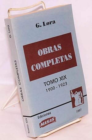 Obreras Completas, Tomo XIX (1900-1923)