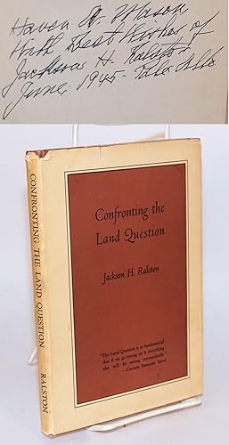 Seller image for Confronting the land question for sale by Bolerium Books Inc.