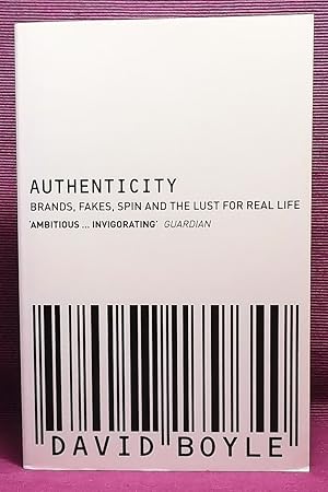 Seller image for Authenticity: Brands, Fakes, Spin and the Lust for Real Life for sale by Wormhole Books