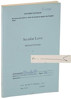 Image du vendeur pour Secular Love (Signed Uncorrected Proof) mis en vente par Jeff Hirsch Books, ABAA