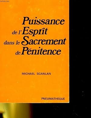 Bild des Verkufers fr PUISSANCE DE L'ESPRIT DANS LE SACREMENT DE PENITENE zum Verkauf von Le-Livre