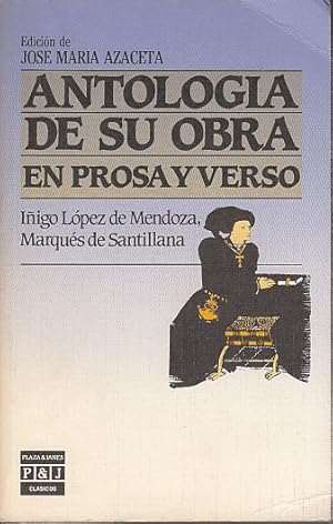 Image du vendeur pour ANTOLOGA DE SU OBRA EN PROSA Y VERSO mis en vente par Librera Vobiscum