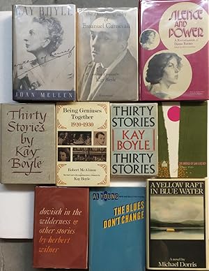 Seller image for 1) The Autobiography of Emanuel Carnevali 2 & 3) Thirty Stories By Kay Boyle 4) Kay Boyle: Author of Herself 5) Being Geniuses Together: 1920 - 1930 6) Mary Broe. - Silence and Power A Reevaluation of Djuna Barnes 7) Herbert Wilner - Dovisch in the Wilderness & Other Stories. 8) Al Young The Blues Don't Change. 9) Michael Dorris - A Yellow Raft in Blue Water 10) Thornton Wilder - The Bridge of San Luis Rey. for sale by Gaabooks