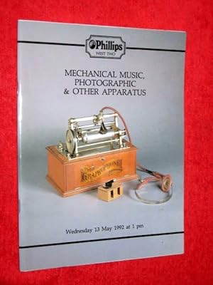 Mechanical Music, Photographic and Other Apparatus. London, 13th May 1992. Phillips Auction Catal...