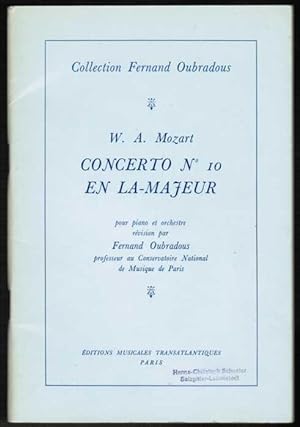 Seller image for Concerto No 10 en La-Majeur pour piano et orchestre rvision par Fernand Oubradous. (Collection Fernand Oubradous). for sale by Antiquariat Martin Barbian & Grund GbR