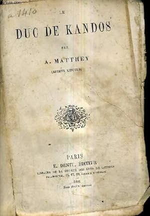 Seller image for LE DUC DE KANDOS. for sale by Le-Livre