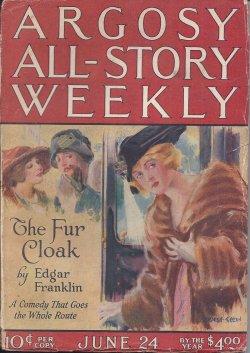 Imagen del vendedor de ARGOSY ALL-STORY Weekly: June 24, 1922 ("The Gun-Fanner"; "Brass Commandments") a la venta por Books from the Crypt