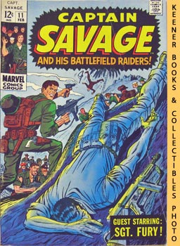 Bild des Verkufers fr Captain Savage and His Battlefield Raiders!: Death Of A Leatherneck! - Vol. 1 No. 11, February 1969 zum Verkauf von Keener Books (Member IOBA)