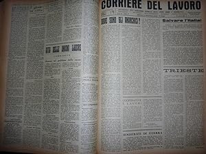 "CORRIERE DEL LAVORO Organo dell'Associazione Generale delle Unioni Libere, 1944 - 1945"