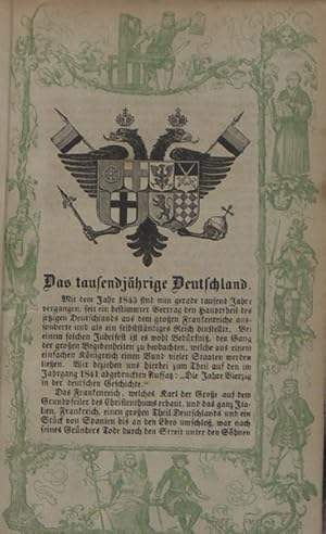 Deutscher Volks-Kalender 1843 u. 1844. (Sowie:) Jahrbuch des Nützlichen und Unterhaltenden. 9. u....