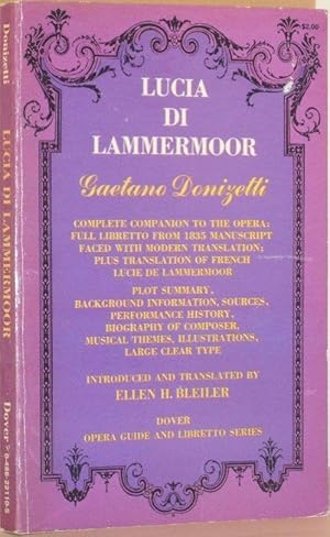 Bild des Verkufers fr Lucia De Lammermoor zum Verkauf von Washburn Books