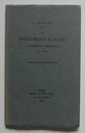Les instruments a Archet a l'exposition universelle de 1867.