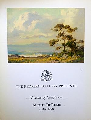 Imagen del vendedor de The Redfern Gallery Presents. Visions of California. Albert DeRome (1885-1959). [Art Exhibition Catalog] a la venta por Epilonian Books