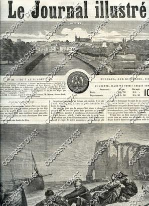 LE JOURNAL ILLUSTRE. N°26. VANNES. AU BORD DE LA MER : LE HALAGE D'UN CANOT PAR ROUSSEAU. LE PORT...