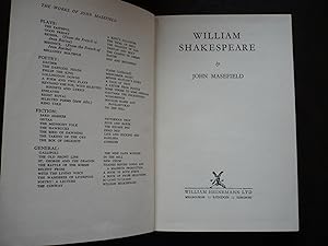 Image du vendeur pour William Shakespeare. mis en vente par J. King, Bookseller,