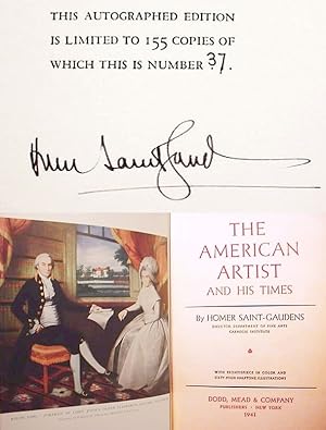 The American Artist And His Times [__SIGNED_BY_THE_AUTHOR__]