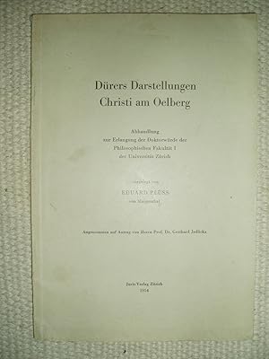Dürers Darstellungen Christi am Oelberg
