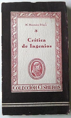 Seller image for Crtica De Ingenios for sale by Librera Salvalibros Express