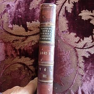 Proceedings of the Royal Physical Society of Edinburgh Vol. III 1862-63