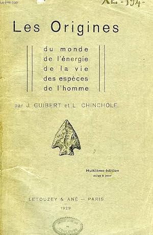 Bild des Verkufers fr LES ORIGINES, QUESTIONS D'APOLOGETIQUE zum Verkauf von Le-Livre