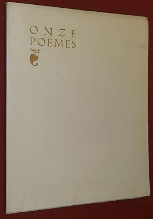 Image du vendeur pour Onze Pomes, sur les thmes du Voyage et de l'Et. mis en vente par Librairie Diogne SARL