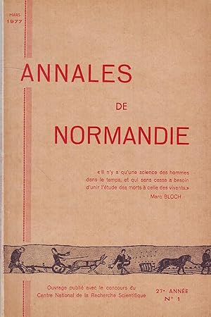 Seller image for Annales de Normandie / Mars 1977 N1 for sale by Le Petit Livraire