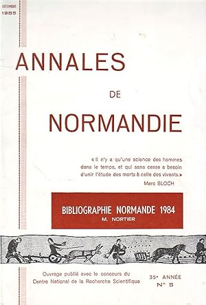 Seller image for Annales de Normandie / Dcembre 1985 N5 for sale by Le Petit Livraire