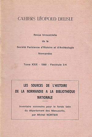 Cahiers Léopold Delisle 1980 N°3-4