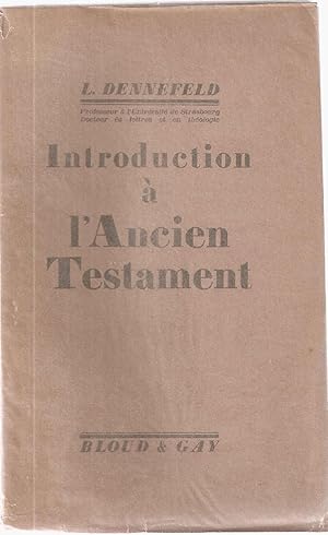 Seller image for Introduction  l'ancien Testament for sale by dansmongarage