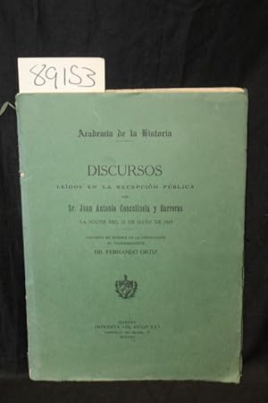 Seller image for Discursos Leidos en la Recepcion Publica for sale by Princeton Antiques Bookshop