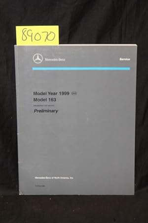 Bild des Verkufers fr Mercedes-Benz: Model Year 1999 (USA) Model 163 zum Verkauf von Princeton Antiques Bookshop