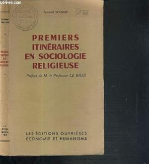 Seller image for PREMIERS ITINERAIRES EN SOCIOLOGIE RELIGIEUSE / COLLECTION DE SOCIOLOGIE RELIGIEUSE for sale by Le-Livre
