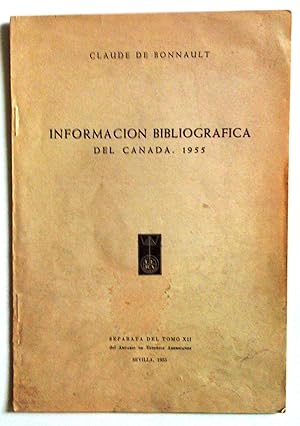 Informacion bibliografica de Canada. 1955