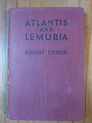 Seller image for Atlantis and Lemuria for sale by Rayo Rojo