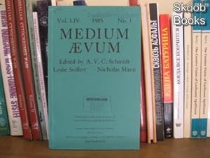 Bild des Verkufers fr Medium Aevum; Vol. LIV, 1985, No. 1 zum Verkauf von PsychoBabel & Skoob Books