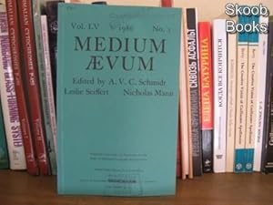 Bild des Verkufers fr Medium Aevum; Vol. LV, 1986, No. 1 zum Verkauf von PsychoBabel & Skoob Books