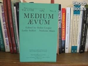 Seller image for Medium Aevum; Vol. LVIII, 1989, No. 2 for sale by PsychoBabel & Skoob Books