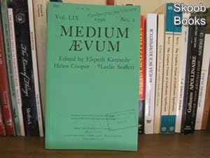 Bild des Verkufers fr Medium Aevum; Vol. LIX, 1990, No. 2 zum Verkauf von PsychoBabel & Skoob Books