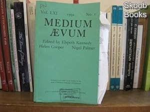Imagen del vendedor de Medium Aevum; Vol. LXI, 1992, No. 1 a la venta por PsychoBabel & Skoob Books