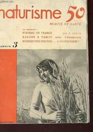 NATURISME 50 - N°3 / NUDISME EN FRANCE - ALLONS A TAHITI - NOMBREUSES PHOTOS . L4OCCULTISME? .