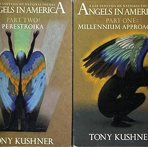 Seller image for ANGELS IN AMERICA: PART ONE (SIGNED): MILLENNIUM APPROACHES and PART TWO (SIGNED): PERESTROIKA (BOTH BOOK CLUB HARDCOVER EDITIONS) for sale by Shepardson Bookstall