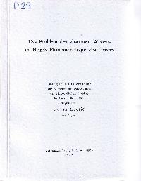 Das Problem des absoluten Wissens in Hegels Phänomenologie des Geistes. (Diss.).