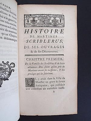 Bild des Verkufers fr Histoire de Martinus Scriblerus, de ses ouvrages & de ses dcouvertes zum Verkauf von Librairie Le Feu Follet
