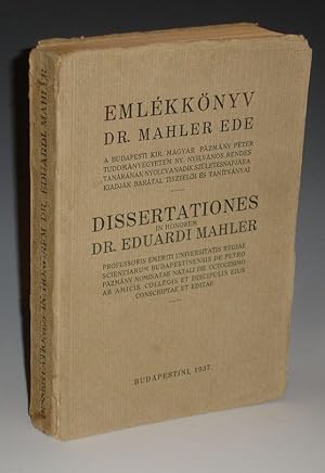 Emlekkonyv Dr. Mahler Ede