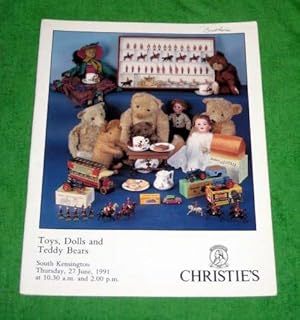 Toys, Dolls and Teddy Bears, Christie's South Kensington June 1991 Auction Catalogue, Catalog.