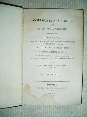 Anselmus et Abaelardus, sive, Initia scholasticismi