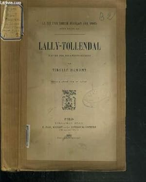 Seller image for LALLY-TOLLENDAL / LA FIN D'UN EMPIRE FRANCAIS AUX INDES SOUS LOUIS XV. for sale by Le-Livre