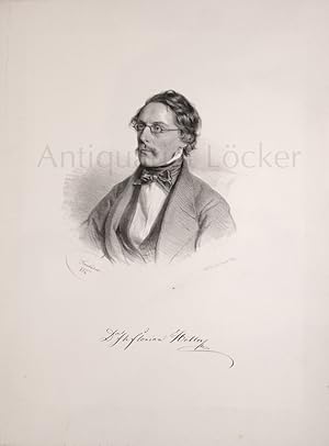 Seller image for Dr. Jh. Florian Heller (Professor und Vorstand der pathologisch-chemischen Lehranstalt in Wien, 1813-1871).Orig. Lithographie. for sale by Antiquariat Lcker